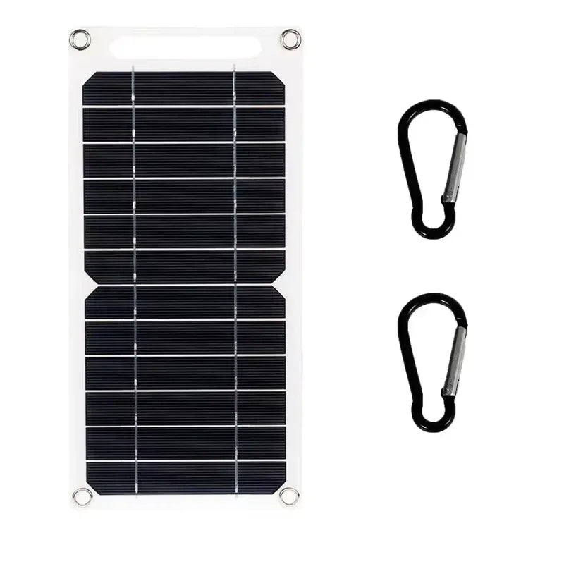 Solar Panel 30W USB Type-C Waterproof Outdoor Hiking Camping Portable Battery Mobile Phone Charging Bank Charging Panel 5V