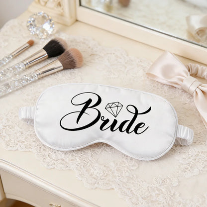 Bride/Groom Sleep Eye Mask Wedding Souvenir Bachelorette Party Accessories Honeymoon Travel Essentials for Couples Bridal Shower