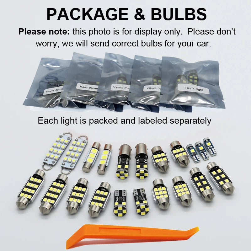 Car Accessories LED Bulb Interior Dome Map Reading Trunk Light Kit For Citroen DS3 DS4 DS5 2010- 2015 2016 2017 2018 2019 2020