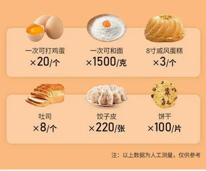 Small Home Automatic Kitchen Machine 220V Bread Mixer Dough Mixer Aid Commercial Stand Spiral Mixer Robot Cake.Stand 220V