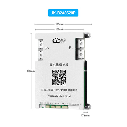 Jikong JK BMS 3s 4s 5s 6s 7s 8s 100A 200A 300A Smart Lifepo4 Li-ion Active Balance Lithium 12V 24v With RS485 CAN Bluetooth Heat