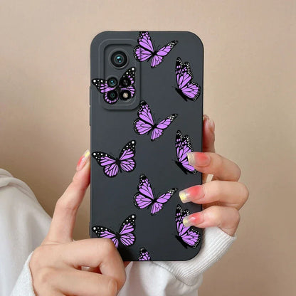 For Xiaomi Mi 10T 5G Phone Case Matte Liquid Silicone Shell For Xiaomi Mi 10T Pro 5G Cute Cat Cartoons Ultrathin Fashion Fundas