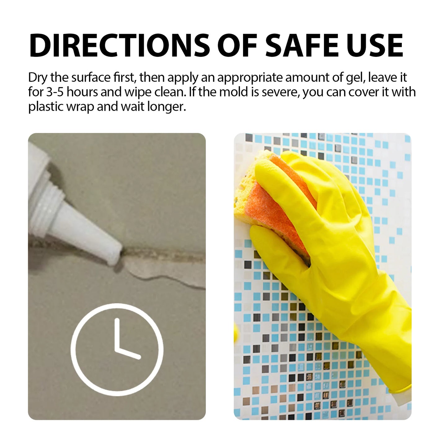 Mold Stain Cleaning Gel Household Doors Windows Walls Tile Gaps High-Efficiency Mildew Removal And Decontamination Cleaner 100ml