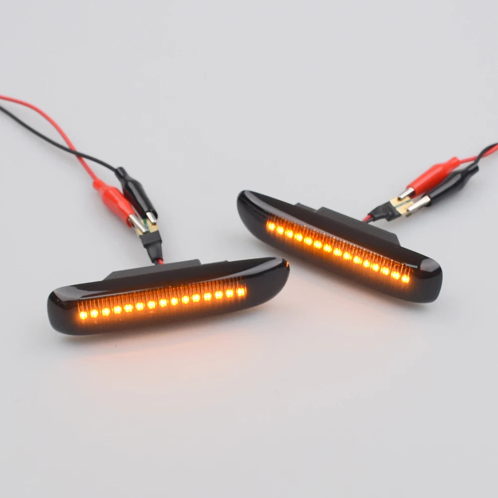 Sequential Flashing LED Turn Signal Side Marker Light For BMW 3 Series E46 Sedan Coupe Wagon Convertible 1997-2001