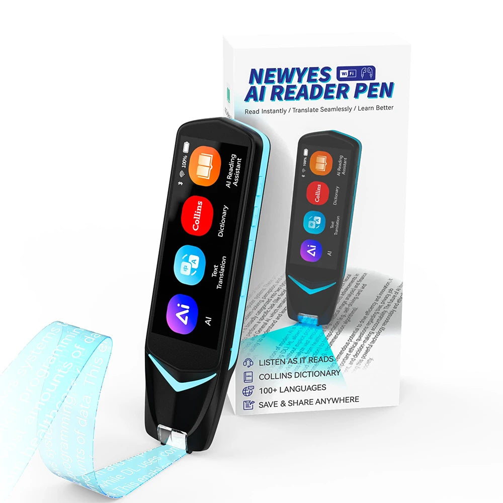AI Pen Reading Pen for Dyslexia Scan Reader Pen 4 Text to Speech Device Translator Pen Photo Translation OCR 16GB Bluetooth Pen