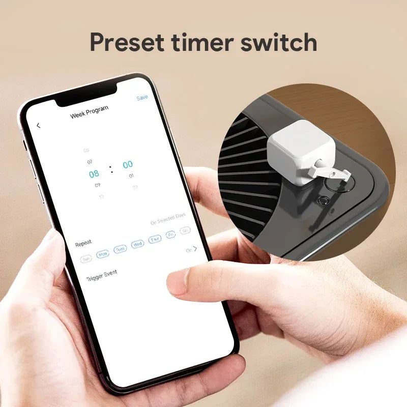 Tuya BLE Fingerbot for Rocker Switch Remote Controller Adjustable Switch Press Robot Support Google Home Alexa Voice Assitant