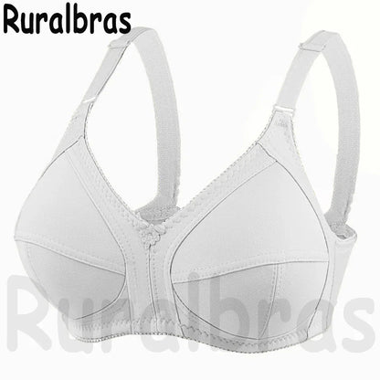 Ruralbras Sexy Women's Bras Wireless Full Coverage D/E/F for Plus Size Non Padded Comfort Soft Bra Minimizer Top Female Lingerie