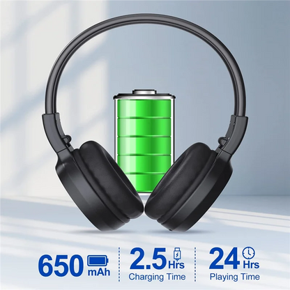 A003 Portable Wireless FM Radio Headphones , Rechargeable FM Radio Headset Receiver for Meeting, Daily Works, Hiking, Jogging
