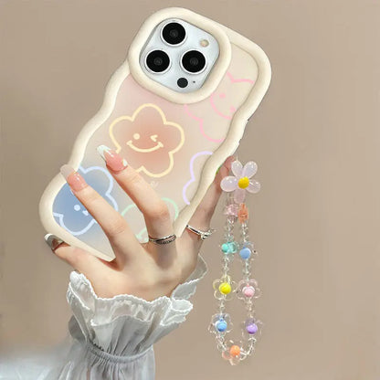 INS Flower Chain Phone Case For Huawei P40 Lite Nova 3i Y70 Honor 90 Lite X8 X6 X9A X7A X8A X7B X8B X9B Soft Silicone Cover