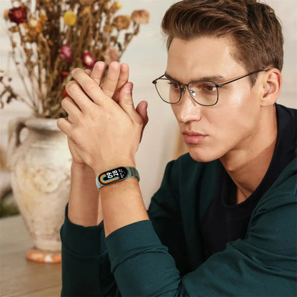 Nylon loop watchband For Xiaomi mi Band 8 Sport miband8 NFC Correa Breathable Replacement Bracelet smart band 8 Strap smartwatch