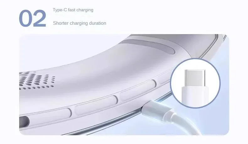New hanging neck refrigeration mini air conditioner portable portable small electric fan lazy long battery life wearable