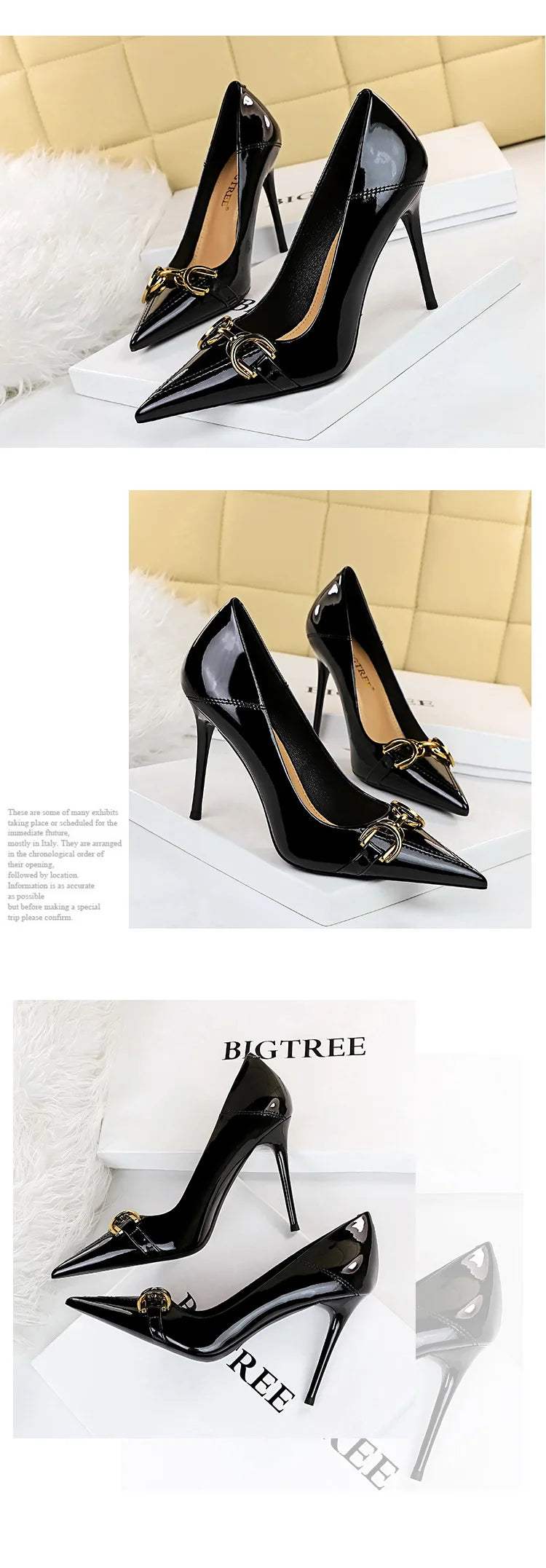 Luxury Design Women 10cm High Heels Metal Buckle Green Pumps Lady Plus Size Wedding Stiletto Heels Party Nude Replica Prom Shoes