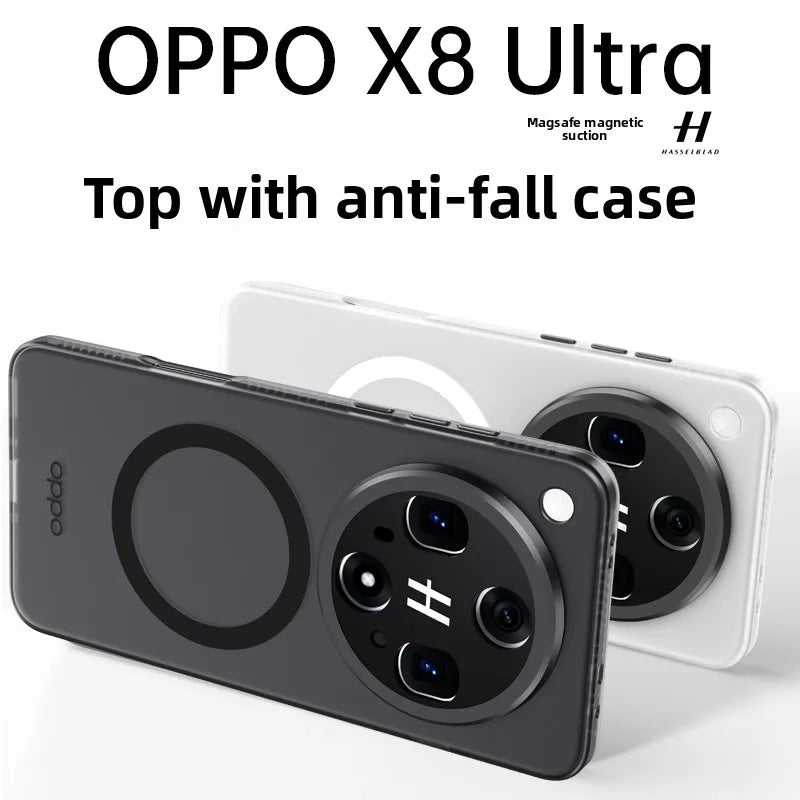 For OPPO Find X8 Ultra Pro Case Luxury Skin Feel Matte Magsafe Magnet Phone Cover For OPPO Find X 8 X8Pro Shockproof Bumper