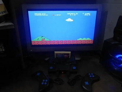 8bit FH-008 Retro AV output TV Video Game Console for FC Games with 2 Gamepads Built-in 88 Games support yellow game cartridge