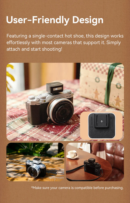 ZENIKO ZF08/ZF04 Mini Camera Flash Speedlite 6500K Universal Hot Shoe Mount for Sony Canon Nikon Olympus DSLR Camera Outdoor