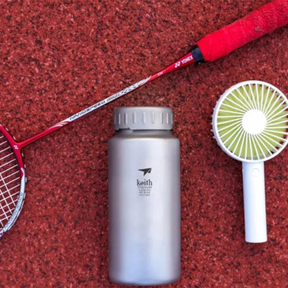 Keith Titanium Sports Bottle 0.9L/1.2L Large Capacity Kettle Outdoor Camping Drinkware Wide Mouth Non-threaded Water Bottle