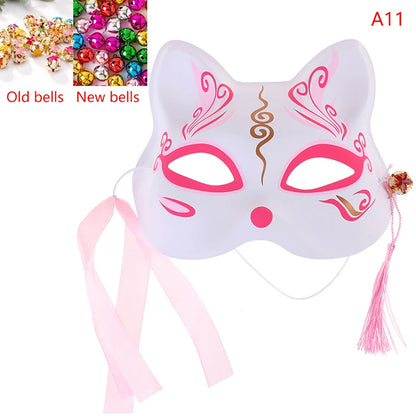 1Pc Anime Fox Masks PVC Half Face Cat Mask Masquerade Festival Party Cosplay Props
