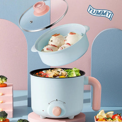 Mini Electric Hot Pot Multifunctional Small Electric Hot Pot for Home Students Dormitory Travel CN 220V Portable ElectricHot Pot