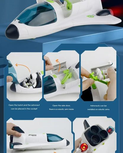 Puzzle Acousto Optic Space Toys Space Model Air Force Shuttle Space Station Rocket Aviation Series Toy Forkids Christmas Gift