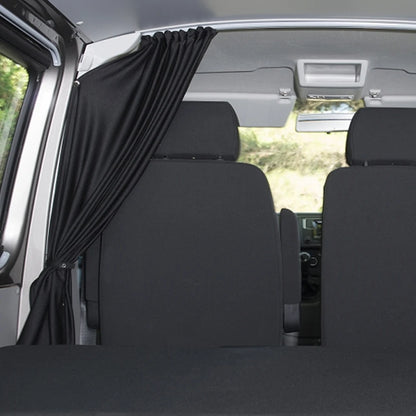 A Set CAB DIVIDER Blackout Curtain For Fiat Ducato VW T5 T6 Ford Transit Sprinter High Roof Motorhome Caravan Campervan