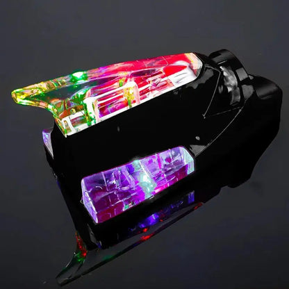 Car Auto Styling Wind And Power Shark Fin Shaped Receiving Antenna LED Warning Flashing Light Lamp