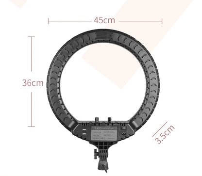 SH Ring Light 18inch Kit 36W 6500K Professional LED Control Stand Phone Holder Tube  Bag for Tattoo Lash Extension Barber Light
