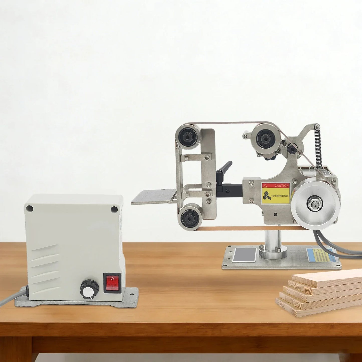 Multi-function Desktop Belt Machine,with Brushless Motor 762x25MM Belt Sander  Sharpener Polishing Grinding Machine