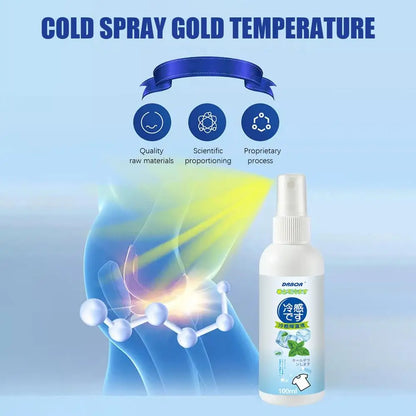 Cool Spray For Summer Household Instant Cooling Spray Natural Plant Extracts Cooling Artifact For Camping Outings Traveling