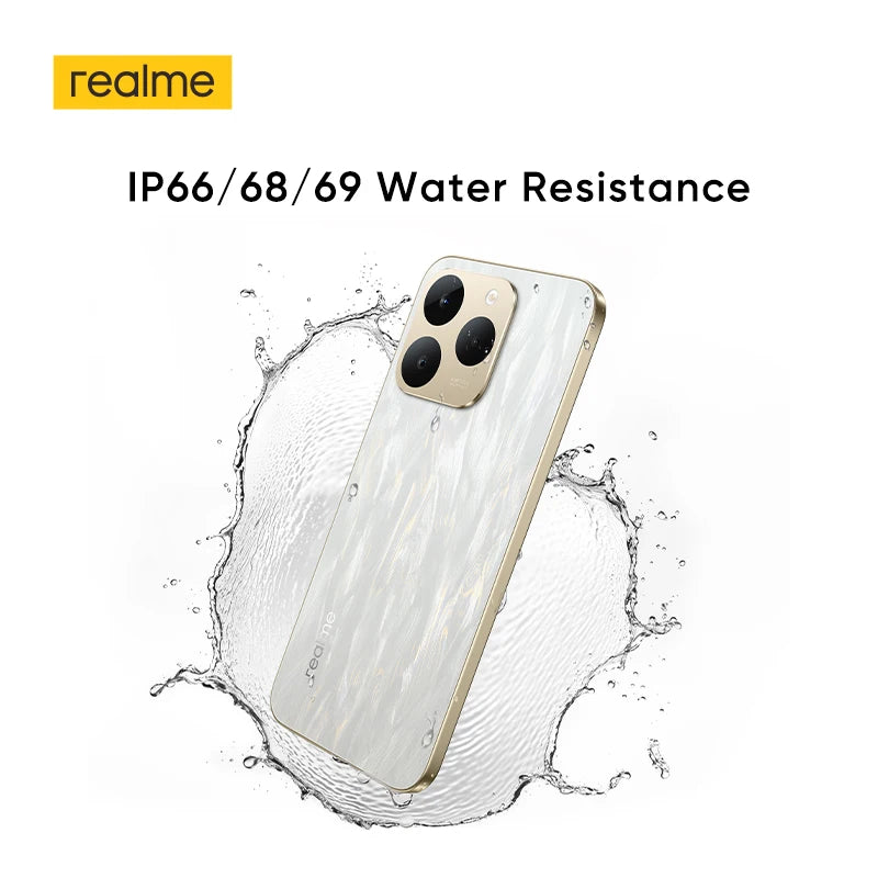 realme 15T 5G Smartphone NFC Dimensity 6400 Max Chipset Dual 50MP Cameras 6.57" 120Hz AMOLED Display 7000mAh Battery 60W Charge