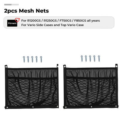 Storage Organizer Cargo Mesh Net For BMW Vario Cases Panniers For BMW R1200G R1250GS F650GS F700GS F750GS F800GS R850GS R1200G