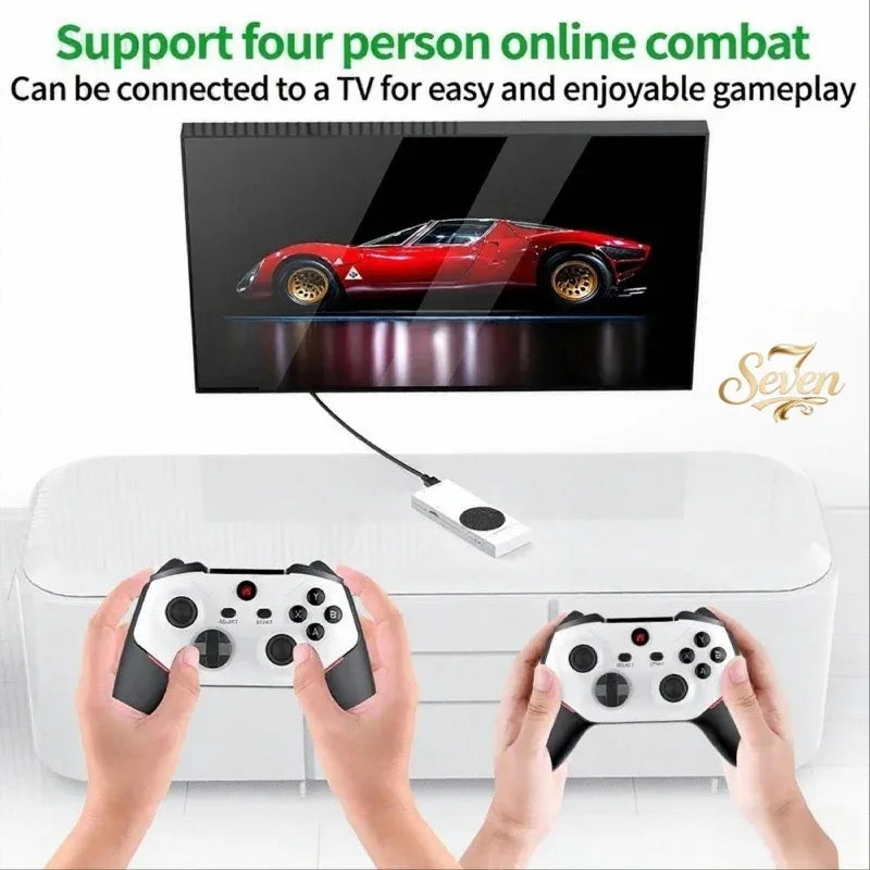 M88 Game Console Stick 128G Supports 30+ Emulators 20000 Games Portable 4K 60 Simulators Wireless Controller 3D TV Support PS2