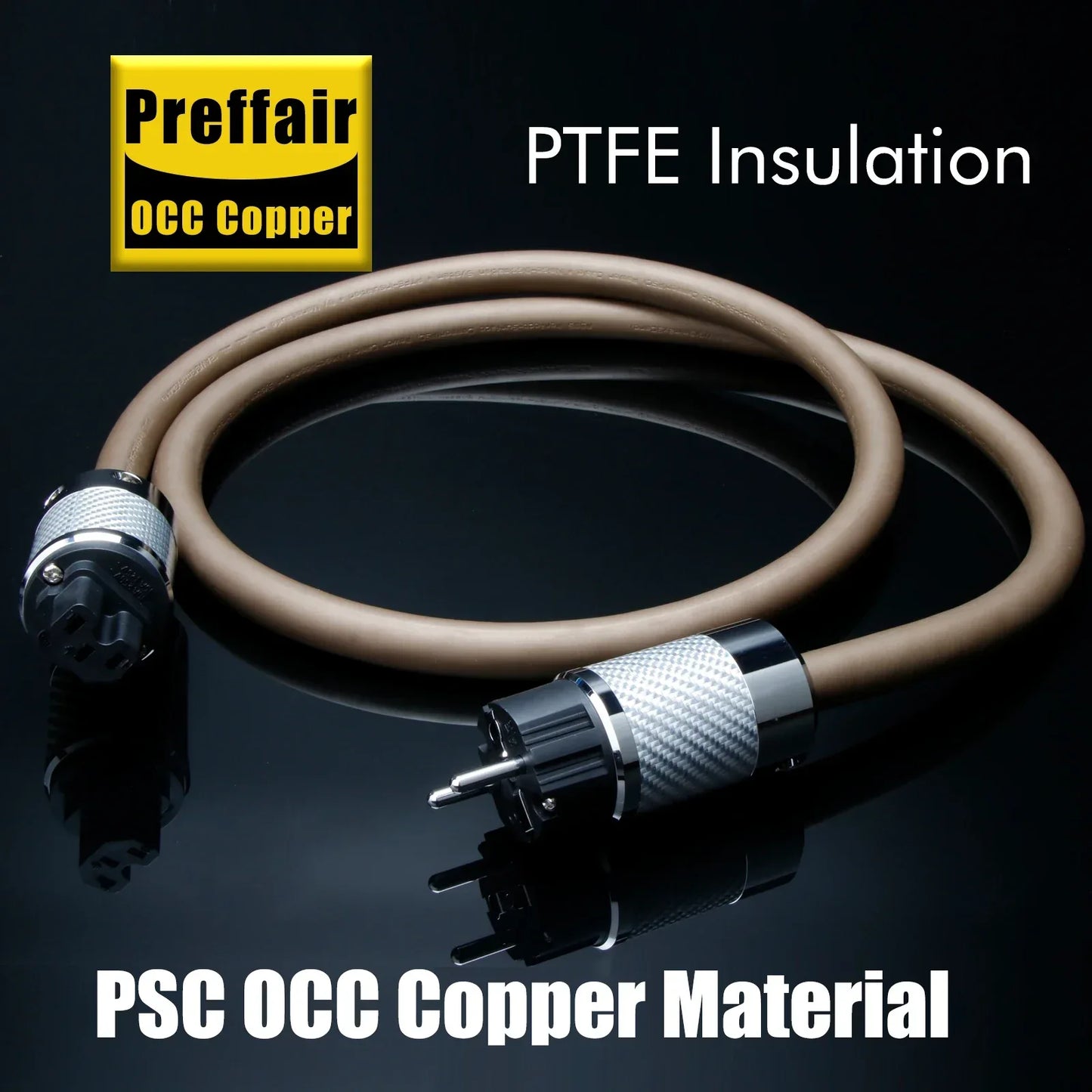 hifi audio Power Cable US/UK/AU/EU Monosaudio occ Copper Silver conductor Power AC Cable line British Standard Power Cord