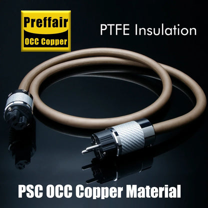 hifi audio Power Cable US/UK/AU/EU Monosaudio occ Copper Silver conductor Power AC Cable line British Standard Power Cord