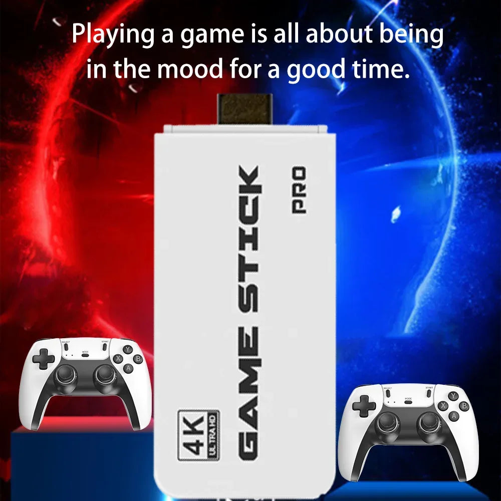 For M15 Gaming Stick VideoTVGaming Console Wireless Gamepad Over40000/50000 Classic Arcade Games HD Graphics Two-Player Battles