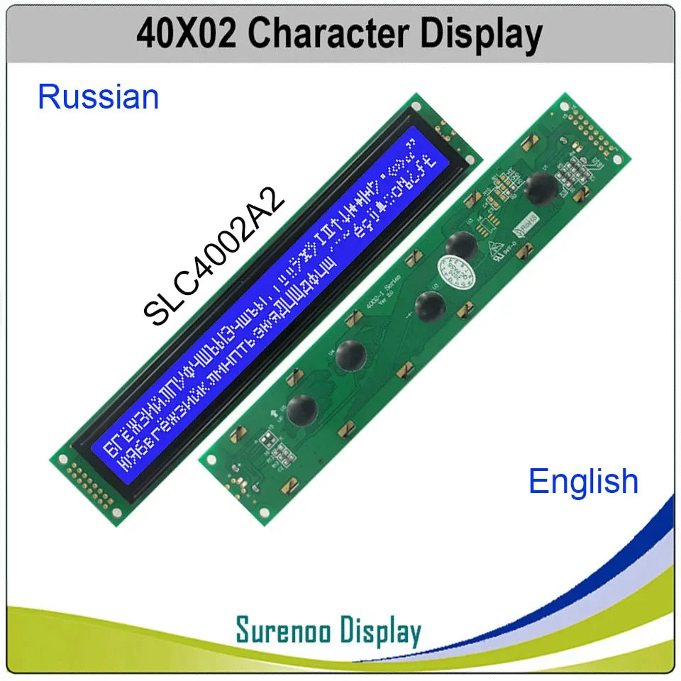 402 40X2 4002 Russian Japanese English Character LCD Module Display Screen LCM Yellow Green Blue with LED Backlight