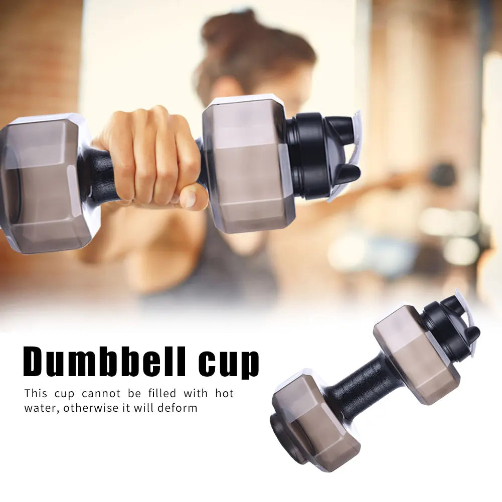 2.6L Sports Dumbbell Shaped Kettle Sport Water Bottle Outdoor Indoor Fitness Cycling Water Bottle Camping Cold Water Bottle