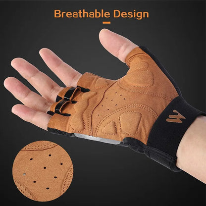 WEST BIKING Sports Bike Gloves Half Finger Men Women MTB Cycling Gloves Running Fitness Gym Riding Motorcycle Bicycle Gloves
