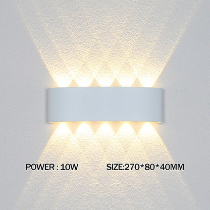 2W 4W 6W 8W 10W 12W  LED Wall Light Outdoor Waterproof Modern Nordic style Indoor Wall Lamps Living Room Porch Garden Lamp