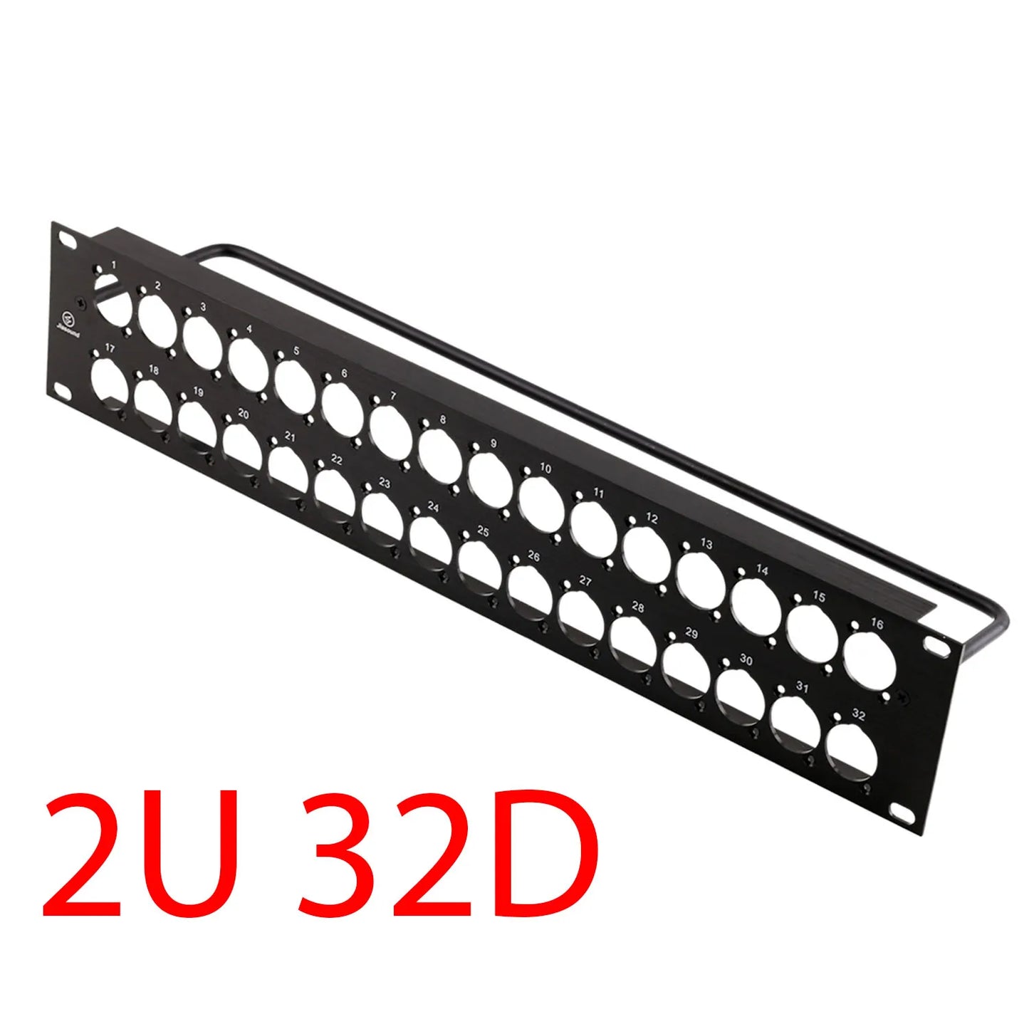 1U 2U Rack Patch Panel 8 12 16 24 Way Channel Flight Case Mount for XLR Connecctor Male Female SpeakOn Cabinet Mounting Panel