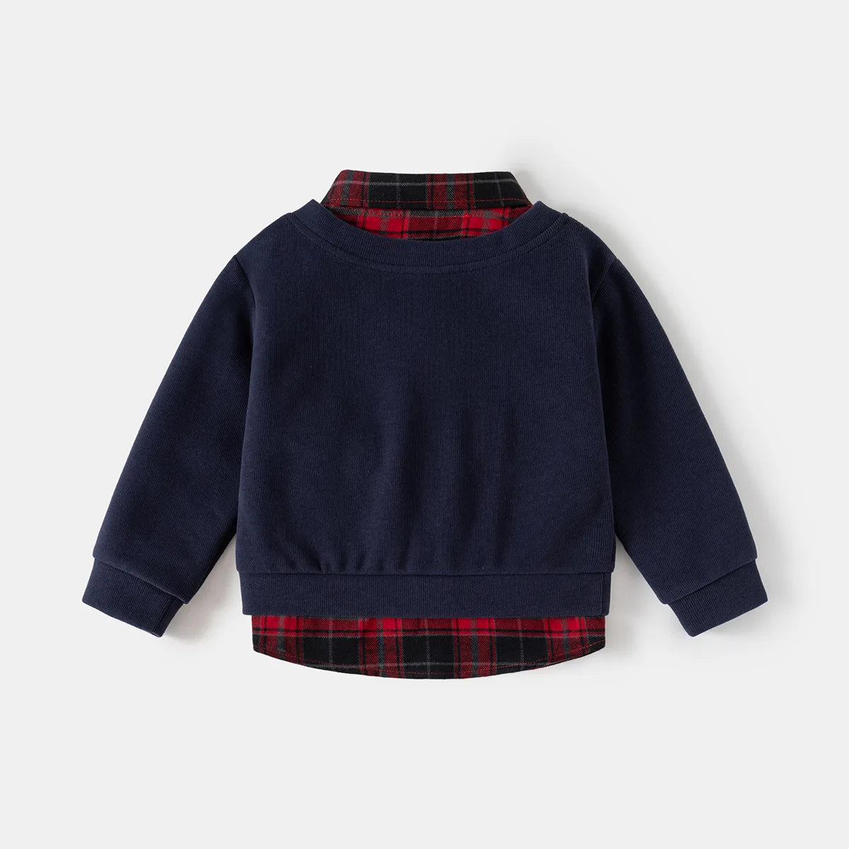 Fashion Boys Shirts Sweatshirts Turndown Collar Kids Tops Outfits Long Sleeve Children's Clothes