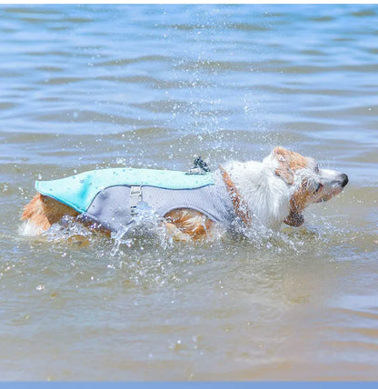 Dog Cooling Vest Harness, Lightweight Breathable Small Puppy Cooler Jacket with Adjustable Buckle for Outdoor Beach, Hiking, Tr