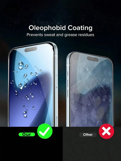 5pcs Tempered Glass For iphone 17 Pro Max Air 16 16e 15 14 13 12 11 6 7 8 Plus Mini X Xr Xs Max Protective Glass For iPhone 17