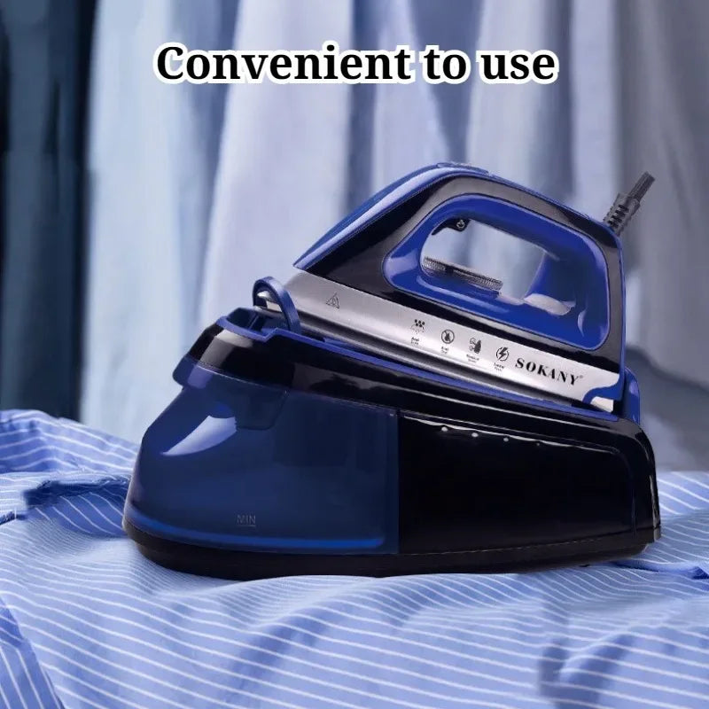Large Capacity Water Tank Handheld Electric Irons Powerful Steam Faster Ironing Widened Panel Clothes Steam Iron Home Appliances