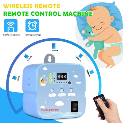 Electric baby swing craddle controller with 2pc spring remote control, motor spring cradle Electric with adjustable timer