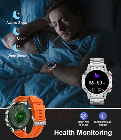LIGE 2025 ECG+PPG Smart Watch Men 466*466 AMOLED Screen Heart Rate Blood Pressure Body Fat Monitor Bluetooth Call NFC Smartwatch