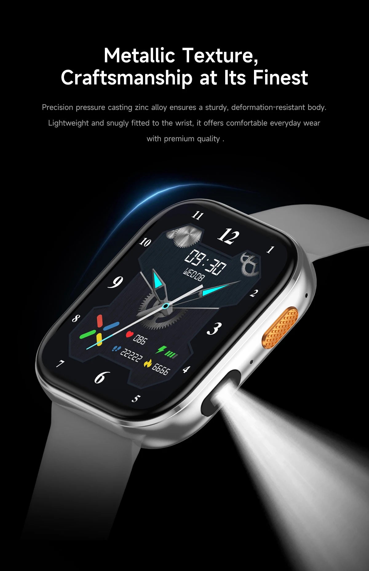 2026 2.04-inch Ultra Smart Watch 1000mAh High Capacity Battery Outdoor Sports Fitness Health Monitoring Smartwatch For Men Women