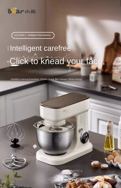 Bear Commercial Stand Mixer Full Automatic Dough Maker with Smart Speed Control Multi Function Flour Mixer Соковижималка Електро