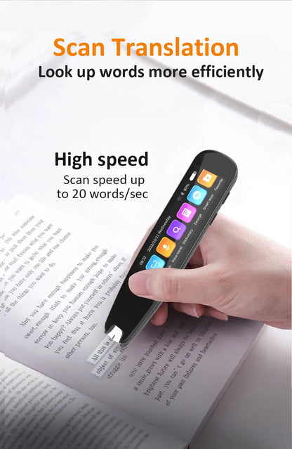 MSAI S6-AI Free AI Scan Translator Pen 12 Languages Scan to Text 134 Online Voice Translation Vocabulary Library for Student