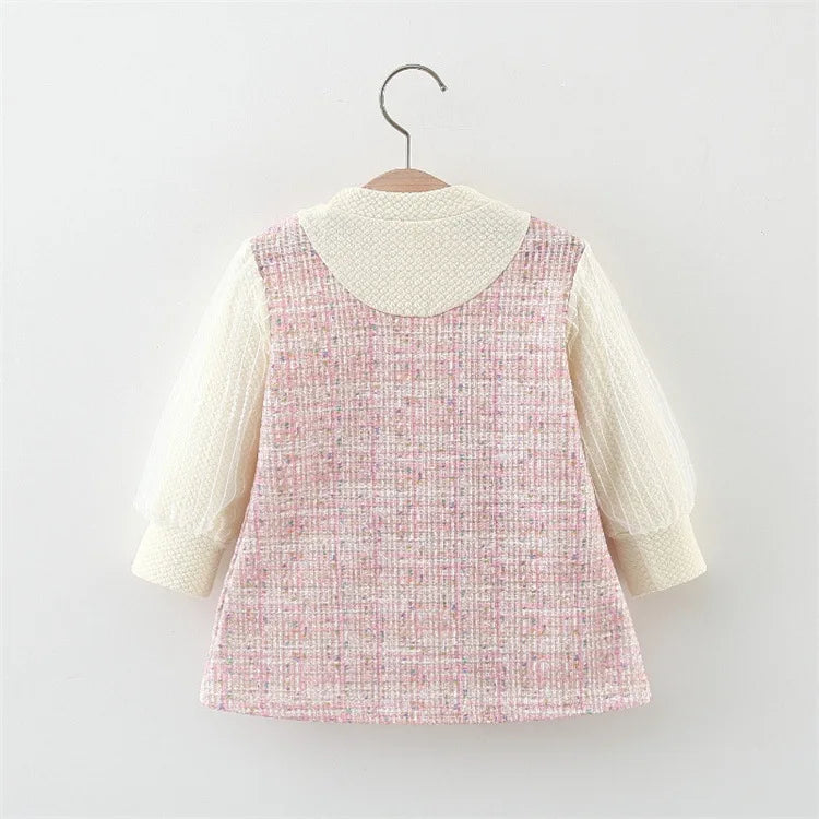 Baby Girl Dress Spring And Autumn Bow Cotton Long Sleeved Girl Dress Cute Christmas Style Baby Dress