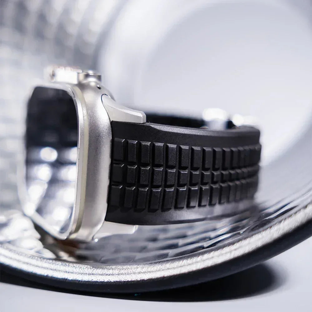 Silicone Band for Apple Watch Ultra 3/2 49mm Strap Men Sport Bracelet for Iwatch 11 10 9 8 7 6 5 Se 46mm 45mm 44mm  Watchband